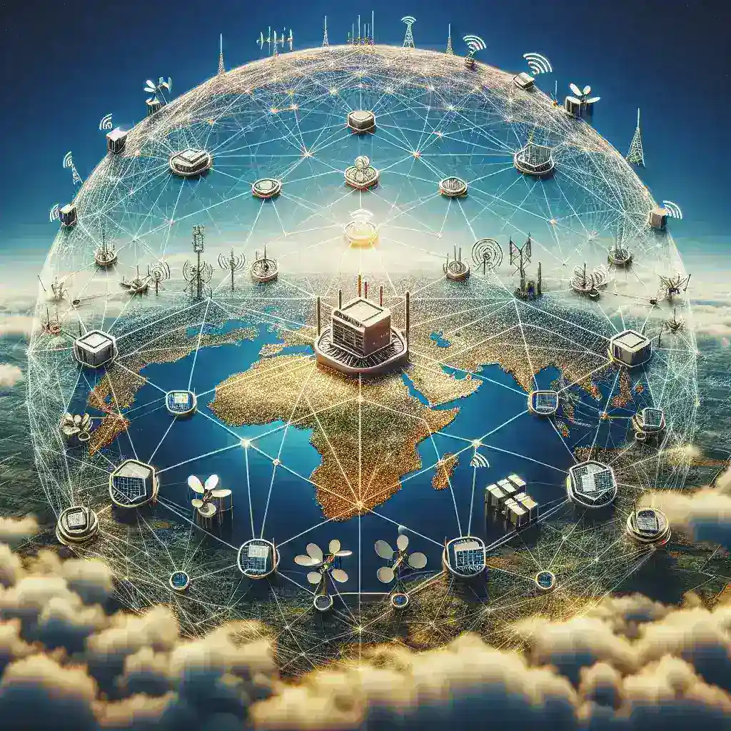 "Diagram illustrating the implementation of OpenRAN technology to enhance efficiency in national telecommunications networks."